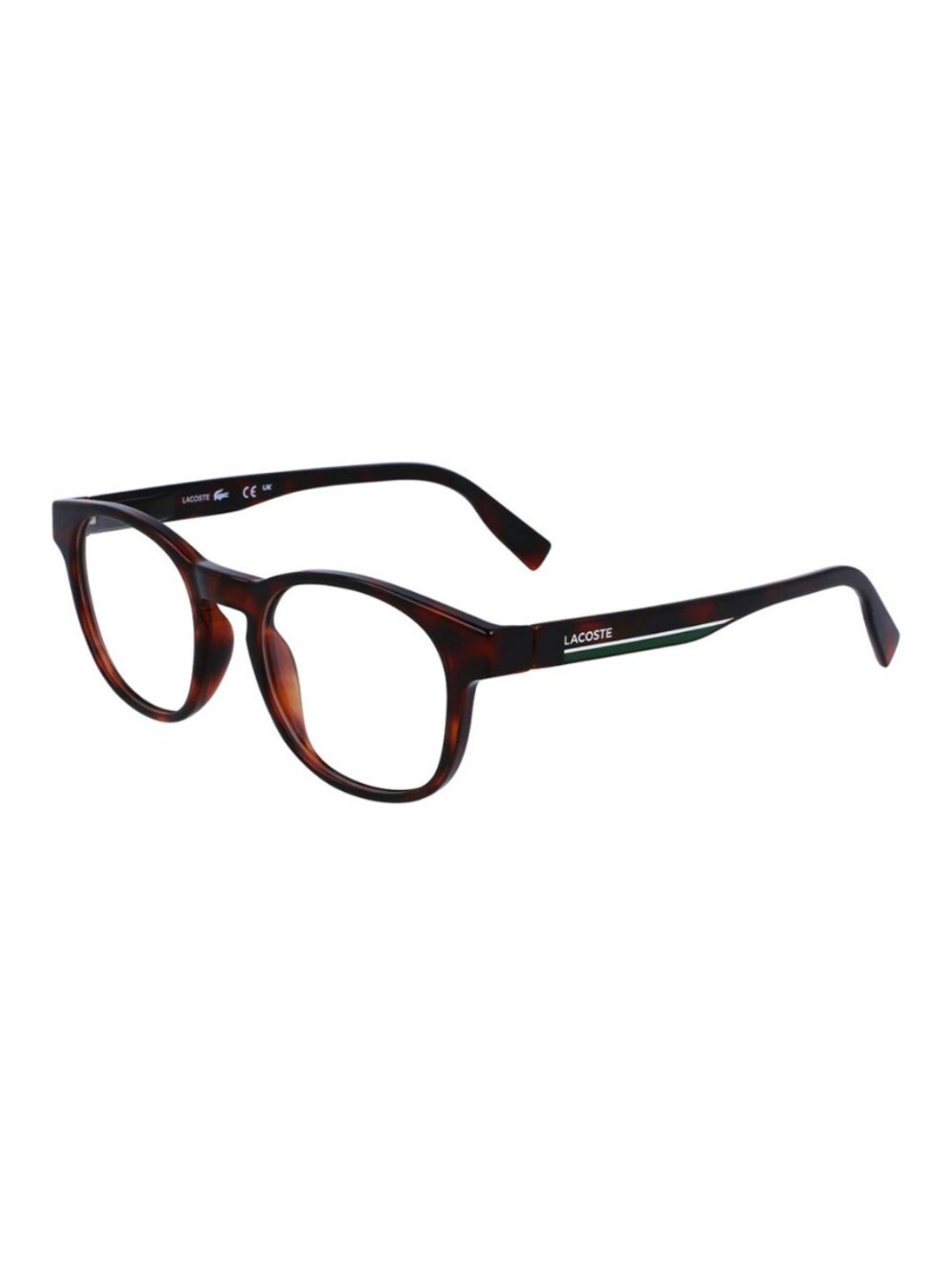 Lacoste Tortoiseshell Round Eyeglass Frames - Brown